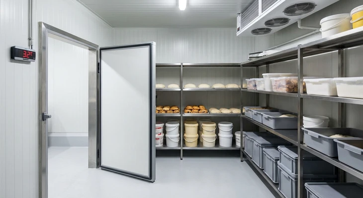 Femme blonde en tablier travaillant dans une boulangerie-p&acirc;tisserie, utilisant un terminal de paiement &eacute;lectronique &agrave; un comptoir de caisse